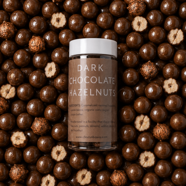 Caramelized Hazelnut Dark Chocolate Dragees