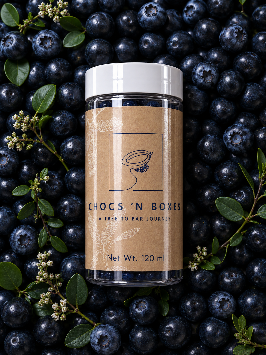 Dark Chocolate Blueberry Dragees · 120g - Image 3
