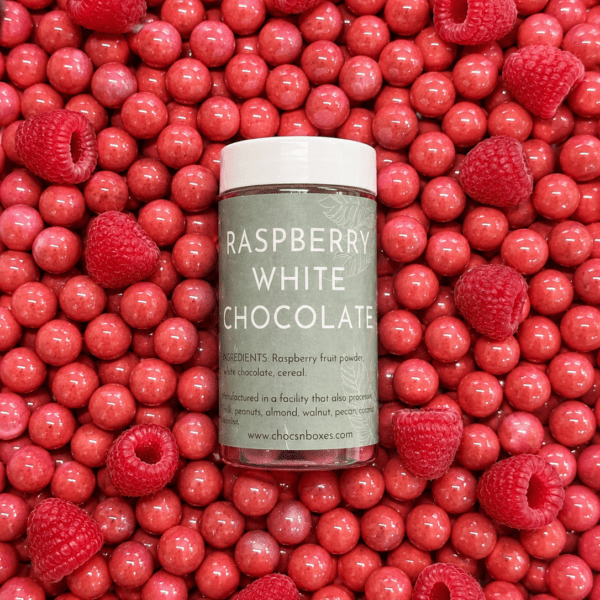 Raspberry White Chocolate Dragees