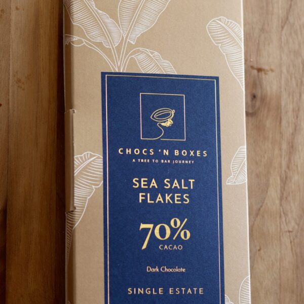 SEA SALT FLAKES - 70% Dark Chocolate · 85g