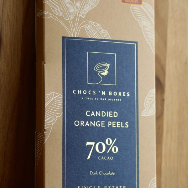 CANDIED ORANGE PEELS - 70% Dark Chocolate · 85g