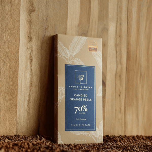 70% Dark Chocolate with Candied Orange Peels [85g]
